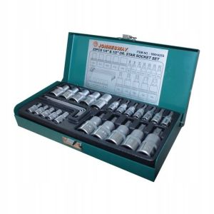 KPL.KLUCZY WPUSTOWYCH TORX I NASADOWYCH E 25SZT.
