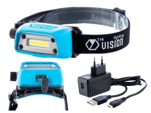 VISION LATARKA LAMPKA CZOŁOWA LED 350LM AKUMULATOR IK07