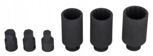 Zestaw komplet nasadek udarowych 1/2'' do półosi Qs50475 Quatros