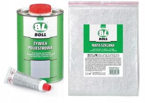 BOLL ŻYWICA POLIESTROWA 1KG + Włókno szklane 150gm
