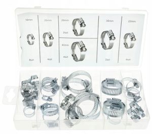 Zestaw opasek obejm ślimakowych 26szt.