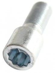 Śruba do kół 12x1,25x28 stożek TORX wąskie otwory