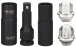 Zestaw nasadek 1/2" do obrobionych śrub FORD (18,5-21,5 mm) + adapter/ przedłużka 75 mm