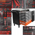 Szafka Wózek serwisowy BJC CARBON TOOLS z wyposażeniem 306 elementów 