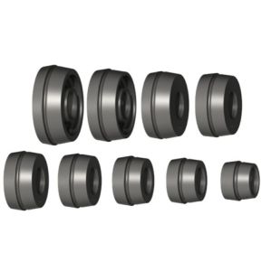 Zestaw 9 stożków Haweka Low Taper 52,5 - 122 mm  centrujących QuickPlate do kół