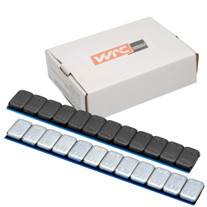 Zestaw ciężarków klejonych do wyważania kół aluminiowych WRC MIX 200szt ocynkowane, czarne