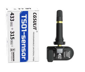 Uniwersalny czujnik TPMS TS01 z zaworem gumowym – 433 MHz / 315 MHz 