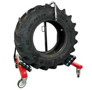 Transporter hydrauliczny do kół 1200 kg | Wózek do opon rolniczych i budowlanych