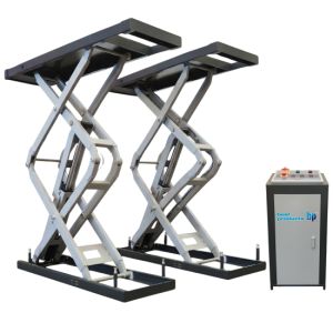 Podnośnik nożycowy podposadzkowy Bestlift N35WPU-L PRO 3,5 t 230 V – wysokość 0 mm, unoszenie 2030 mm