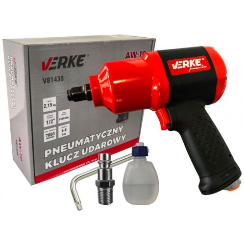 Klucz pneumatyczny 1/2" VERKE 1350Nm kompozytowy